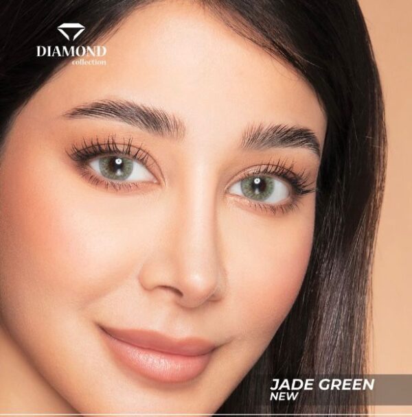 Bella Diamond Jade Green Contact Lenses.