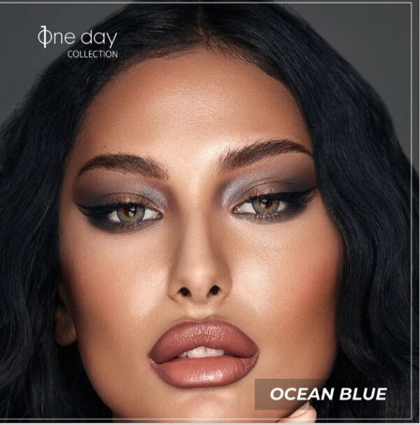 Bella One Day Ocean Blue Contact Lenses.