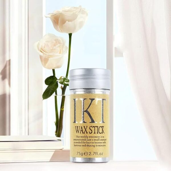 Hair Wax Stick Strong and Long-Lasting Hold Non-greasy Styling Wax for Flyaways Edge Frizz Hair Suitable for Unisex-75g, botanical ingredients, Softens the style, adds shine Hair Wax Stick. - Image 6