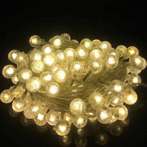 20feet LED Cherry Balls Fairy Lights Battery Operated- LED String Lights for Room Decoration - Decoration Light Night Lamp Patio Home Party Bedroom Wedding LED Fairy Lights String Garland Christmas Waterproof Holiday LED Globe String Lights - Image 4