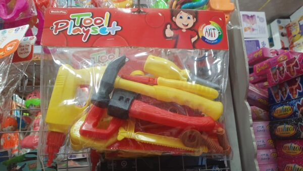 Tool Set Pretend Playset Toys For Kids - Plastic Hardware Tools For Your Baby Boy