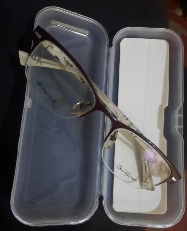 Paul Hueman Eyeglasses Frame UNISEX Brown CUT , UV PROTECTION READING GLASSES