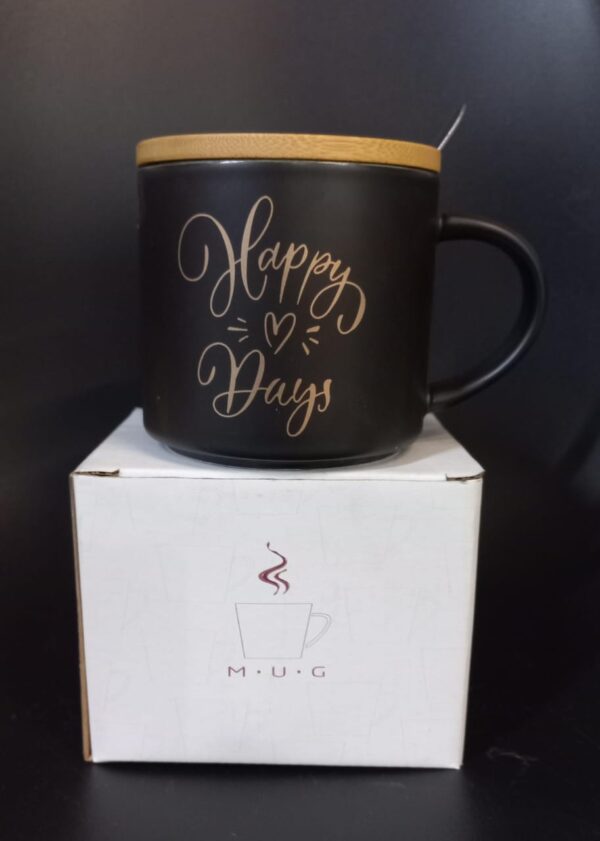 Ceramic mug with Spoon Water Cup Lightweight Elegant Landscape Pattern Water Mug(AVAILABLE IN 15 DESIGNS) - Image 7