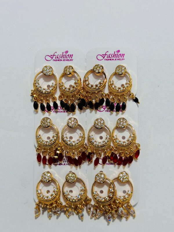 Stainless Steel New Fashion Trendy Gold Hoops Earrings For Girls Premium Quality Jewellery For Women(AVAILABLE IN UNIQUE DESIGNS) - Image 3