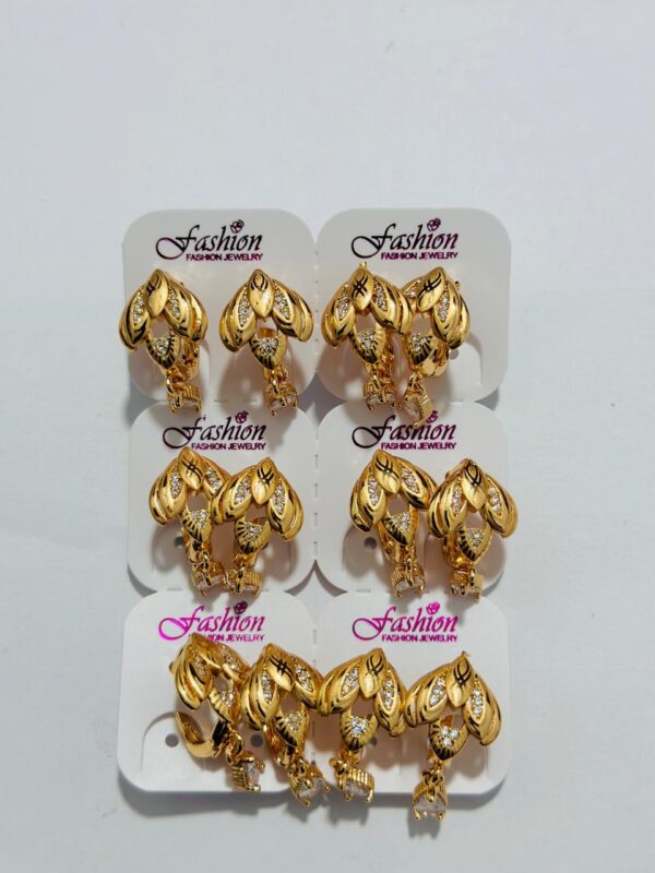 Stainless Steel New Fashion Trendy Gold Hoops Earrings For Girls Premium Quality Jewellery For Women(AVAILABLE IN UNIQUE DESIGNS) - Image 2