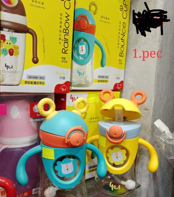 Kids Water Sippy Cup Creative Cartoon Baby Feeding Cups with Straws Leakproof Water Bottles Outdoor Portable Children's Cups