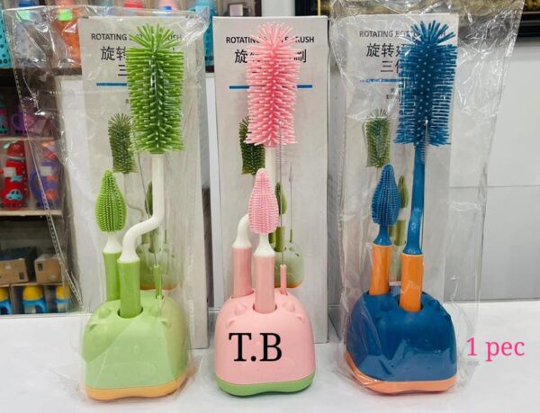 Nipple Brush Long Handle Practical Silicone Bottle Cleaning Tool for Home - Image 5