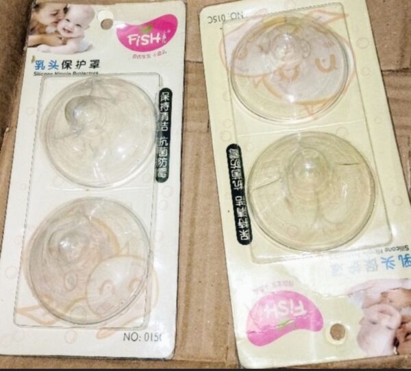2 PCs Washable Soft Breast Cover for mothers Silicon Breast Feeding Nursing Cover Breast Cover for Girls Silicon Breast Feeding Nursing Cover for Girls Fast feeding pacifier for nursing moms, Feeding nipples for cracked breasts | Easy feeding breast protection: