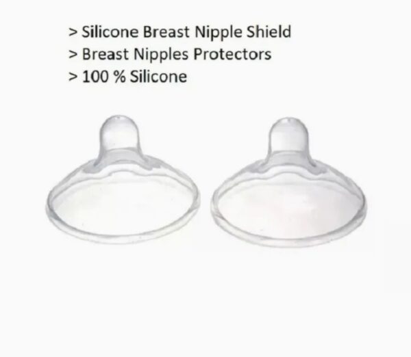 2 PCs Washable Soft Breast Cover for mothers Silicon Breast Feeding Nursing Cover Breast Cover for Girls Silicon Breast Feeding Nursing Cover for Girls Fast feeding pacifier for nursing moms, Feeding nipples for cracked breasts | Easy feeding breast protection: - Image 4
