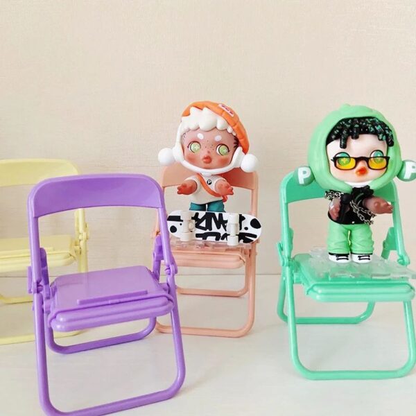 Cute Little Chair Mobile Phone Holder Desk Foldable Phone Stand Cell Phone Stand Holder for Desk