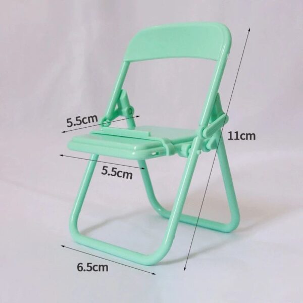 Cute Little Chair Mobile Phone Holder Desk Foldable Phone Stand Cell Phone Stand Holder for Desk - Image 2