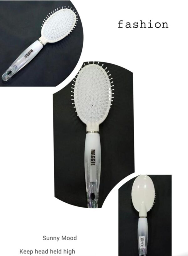 Maggie Hair Brush with Wire Bristle, Cushion Base, Glide Through Tangles With Ease For All Hair Types - For Women, Men, Wet And Dry Hair