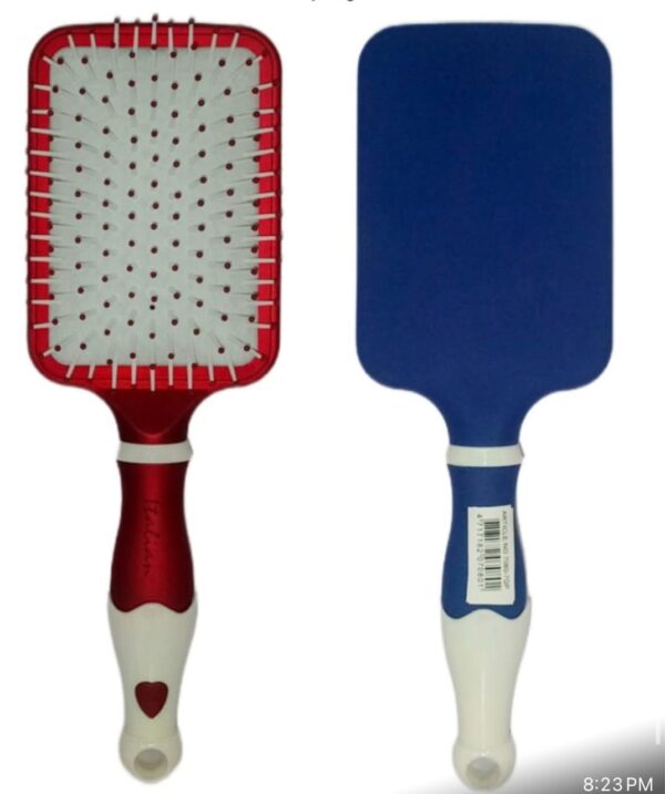 Paddle Cushion Hair Brush Paddle Brush Flexible Cushion Hairbrush for Thick Curly Thin Long Short Dry Coarse Hair with Comb and Hairbrush Cleaner
