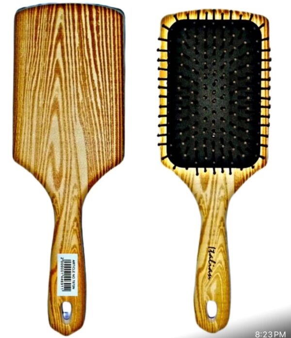 Paddle Bamboo Hair Brush Comb for Girls Wood Air Cushion Comb Massage Scalp Large Hair Comb: