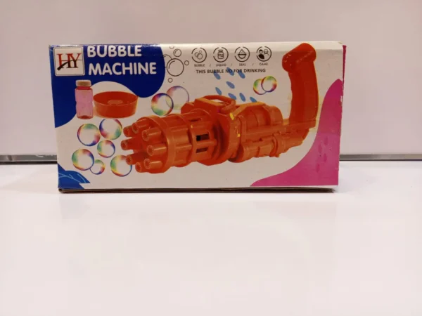 Mini Machine Bubble Gun Bubble Gun Kids Gatling Toys Summer Automatic Soap Water Gatling Bubble Machine Children Indoor Outdoor Toy Blower Bubbles (Random Color)
