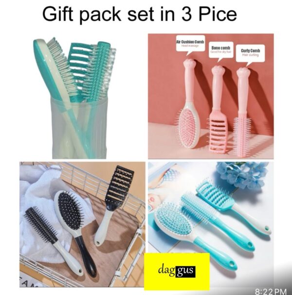 Cleaning Hair Brush, 3D Air Cushion Massage Brush, Massage Comb, Self-Cleaning Shaping Comb for Women, Ideal for Women Hairdressing Brush