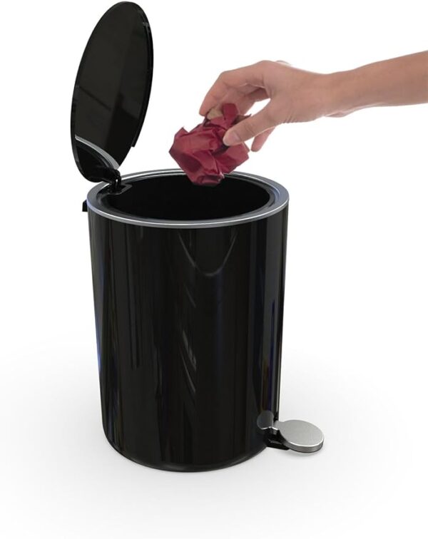 Primanova M-E66-09 Lenox 5 Lt Pedal Bin (M-E66-09Beige)(M-E66-01 white)(M-E66-06 Black): - Image 5