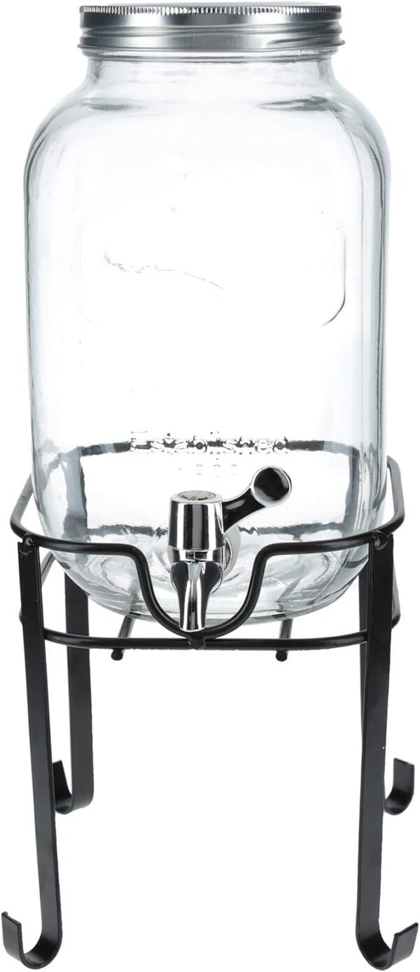 Kleeyo 4 Litre Glass Beverage Dispenser With Stand,item Code: M2106  - Image 2
