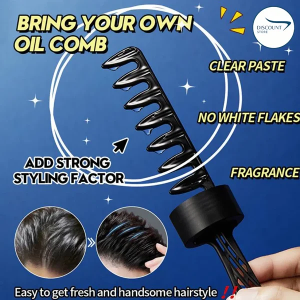 SADOER Cool Styling Hair Oil Comb: - Image 4