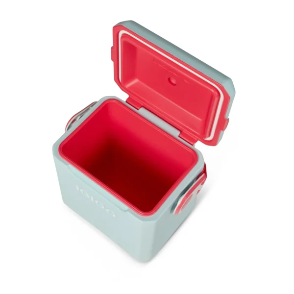 Igloo 11 QT Tag-A-Long Too Hard Side Cooler:Sea Mist Green and Watermelon Pink, - Image 2
