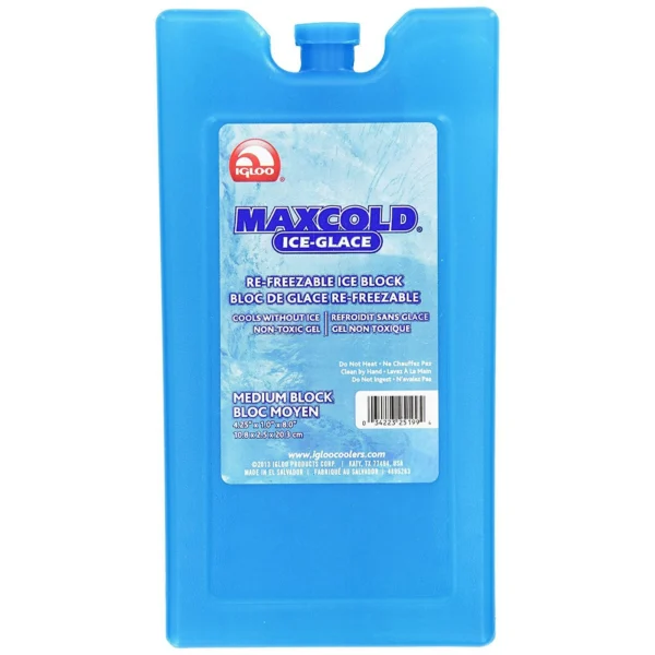 Igloo MAXCOLD ICE (Medium)FREEZER BLOCK Item Code: 25199 Ctn: 12 Made in USA: