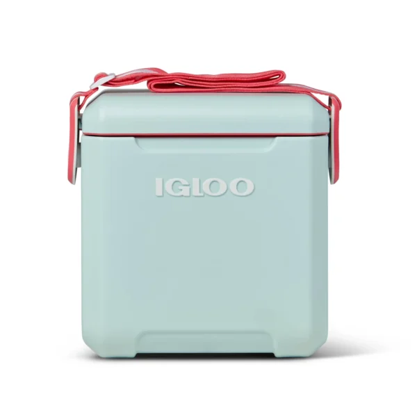 Igloo 11 QT Tag-A-Long Too Hard Side Cooler:Sea Mist Green and Watermelon Pink,
