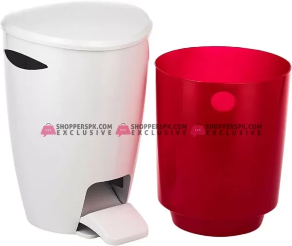 Primanova 5 Liters Fely Waste Bin With Inner Basket (E04-05)(E04-08) (E04-04) Green Orange Red Turkey Made - Image 2