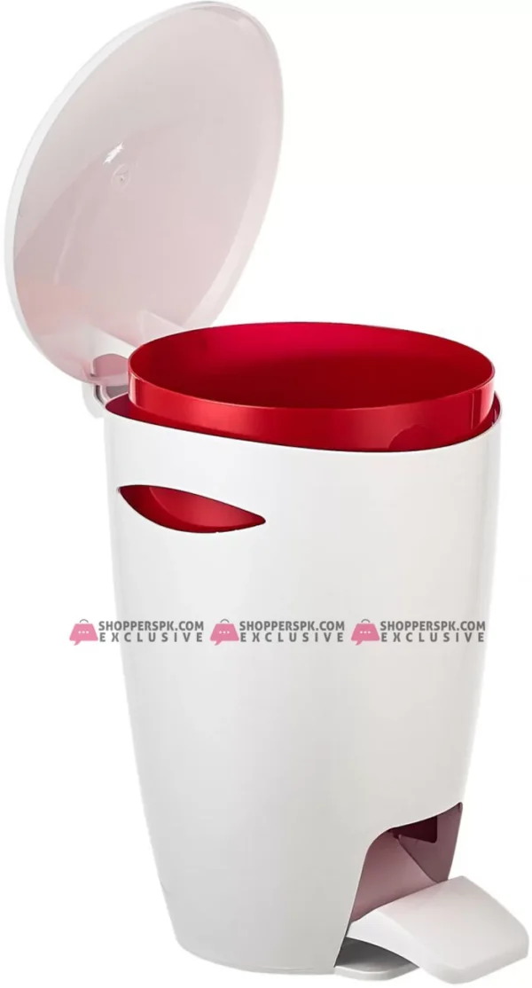 Primanova 5 Liters Fely Waste Bin With Inner Basket (E04-05)(E04-08) (E04-04) Green Orange Red Turkey Made - Image 3