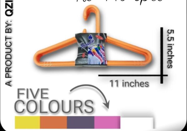 Multicolor Smart Plastic Hangers Pack of 6 -for Clothing (11 inches Wardrobe Organizer Hanger)