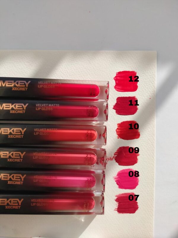 MEKEYXECRET VELVET MATTE LIQUID LIPGLOSS (12 Shades Available): - Image 4