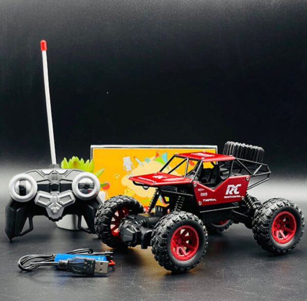 RC Car Remote Control Truck 4x4 Off Road Monster Truck for Kids, 2.4Ghz 1:16 Rock Crawler with Two Rechargeable Batteries Waterproof for All Terrain Electric Toy Car for Boys and Girls