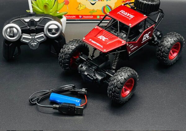 RC Car Remote Control Truck 4x4 Off Road Monster Truck for Kids, 2.4Ghz 1:16 Rock Crawler with Two Rechargeable Batteries Waterproof for All Terrain Electric Toy Car for Boys and Girls - Image 3