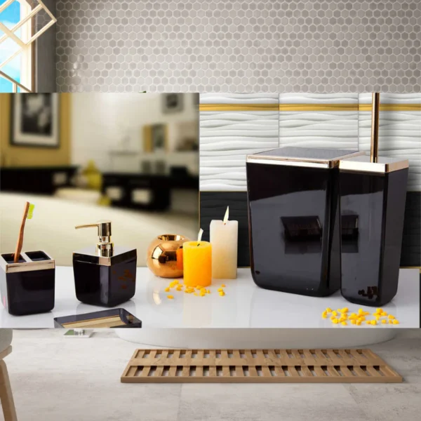 Primanova Toskana Bathroom Set  (M-SAS01-01AWhite)(BlackM-SAS01-25A) - Image 3