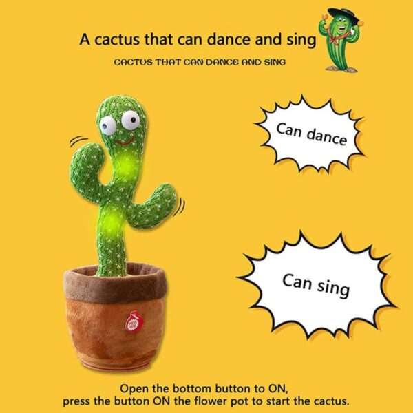 Cute Dancing and Talking Cactus Toy - Image 4