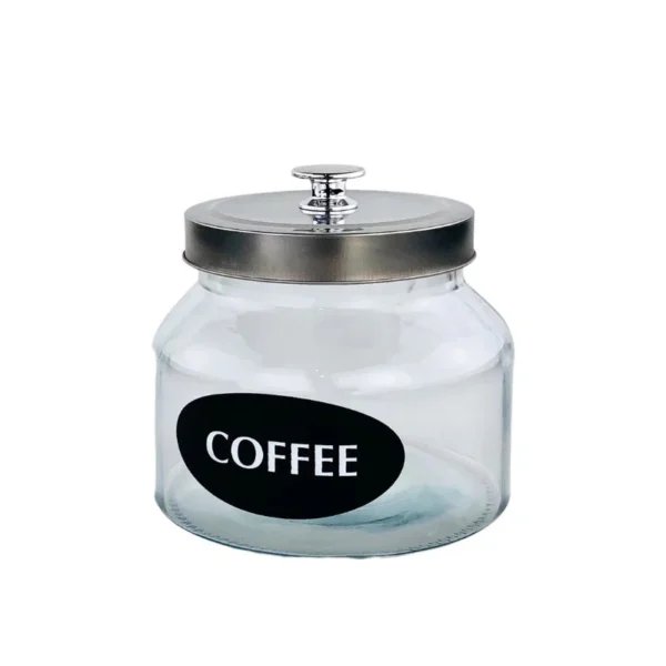 Kleeyo Coffee GLASS STORAGE JAR CADDY 1L Item Code: L2101S :