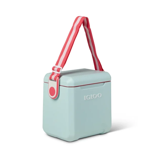 Igloo 11 QT Tag-A-Long Too Hard Side Cooler:Sea Mist Green and Watermelon Pink, - Image 3