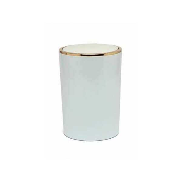 Primanova LENOX 6LT WASTE BIN, M-E35-01-A White-Gold: