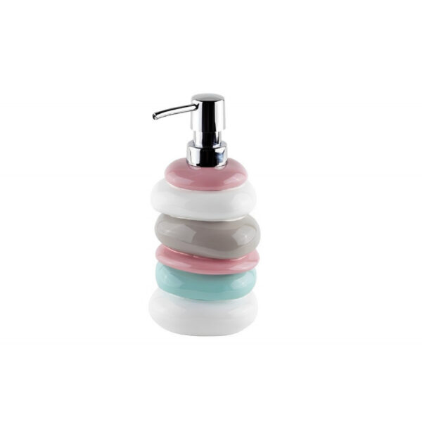 Primanova Stone Liquid Soap Dispenser(D-20040)(Pink Grey)