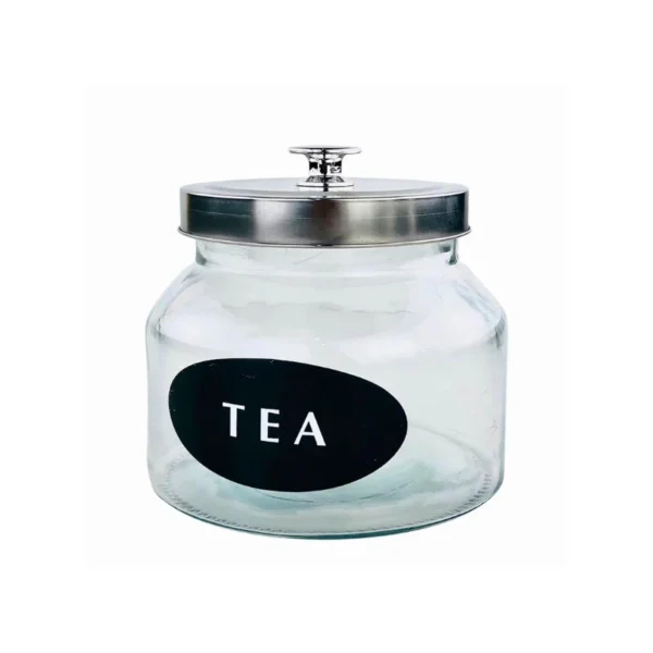 Kleeyo Tea GLASS STORAGE JAR CADDY 1L Item Code: L2101S :