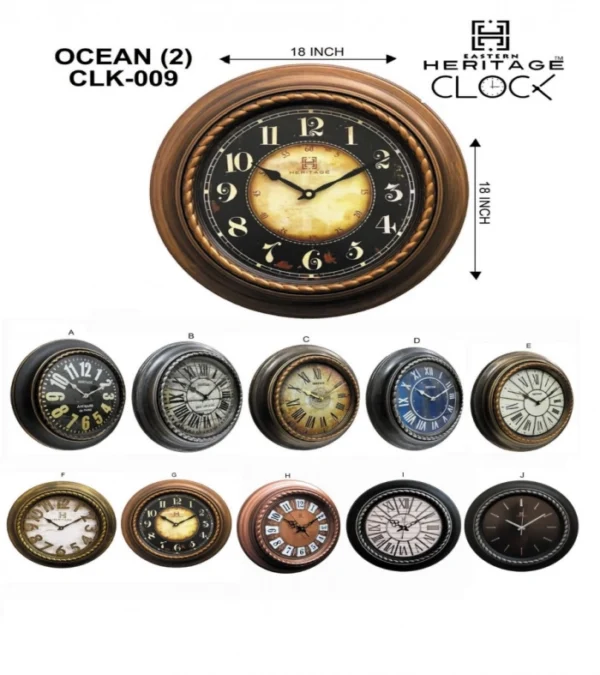 Heritage Wall Clock Ocean-2 Item Code: CLK-009: