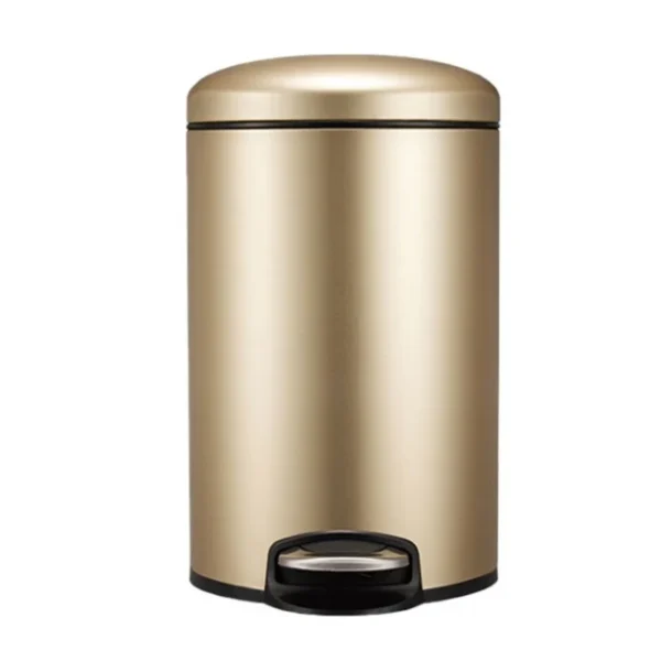 Eko Maggy Stainless Steel Round Step Waste Bin EK9213-Gold(12 -Liter):