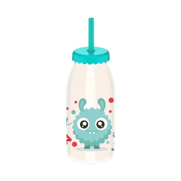 QLUX BOTTLE WITH STRAW 400ML PLASTIC L-00756 - Image 3