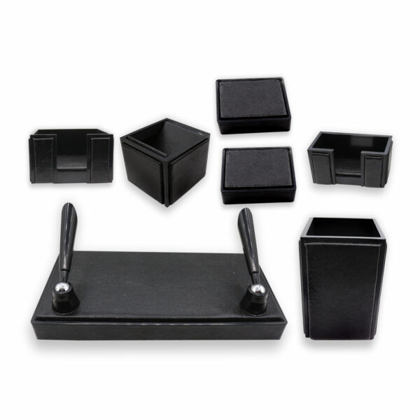 Senator Rexine Leather Desk Organizer 7 pcs Set #20. - Image 9