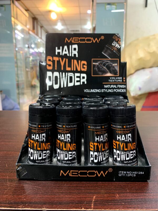 Mecow Black Hair volume & styling Powder NATURAL FINISH 5g: - Image 2