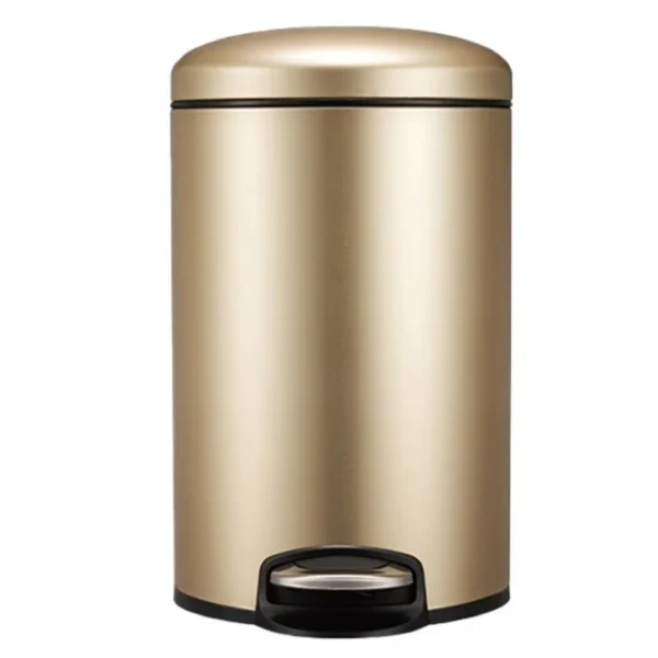 Eko Maggy Stainless Steel Round Step Waste Bin EK9213-Gold(20 -Liter):