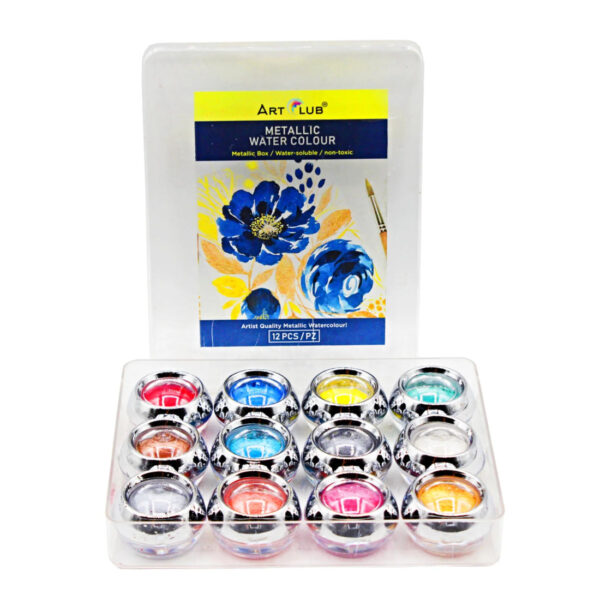 Metallic Watercolor Paint Set Of 12