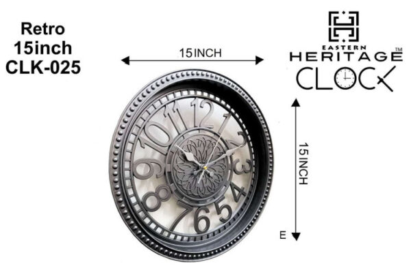 HERITAGE WALL CLOCK RETRO Item Code: CLK-025 - Image 2