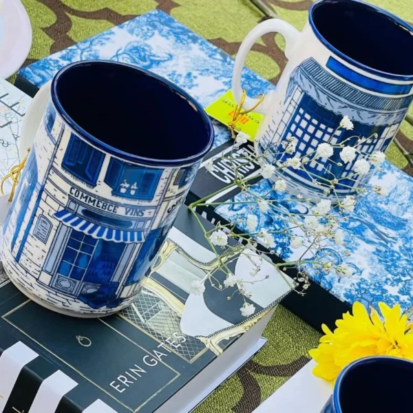 HERITAGE MUG COFFE SHOP BLUE 1PC Item Code: M152