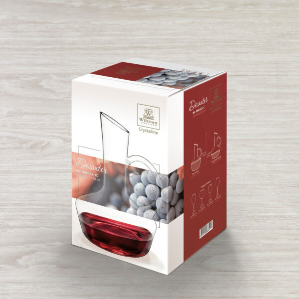 Wilmax CRYSTALLINE DECANTER 41 FL OZ | 1200 ML in Colour Box One Piece(item code:WL‑888323-A): - Image 5