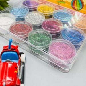 Pack of 12 Glitter Powder Set (Small)